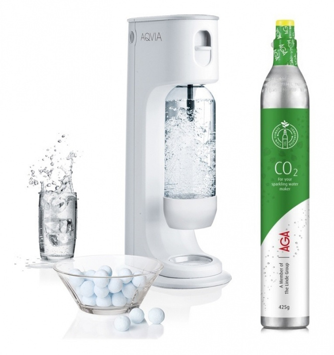 AGA Aqvia Balance (Snow White) incl. Kolsyrepatron i gruppen HEM, HUSHÅLL & TRÄDGÅRD / Hushållsmaskiner / Vatten & Juice / Kolsyremaskiner / Kolsyremaskiner hos TP E-commerce Nordic AB (38-94722)