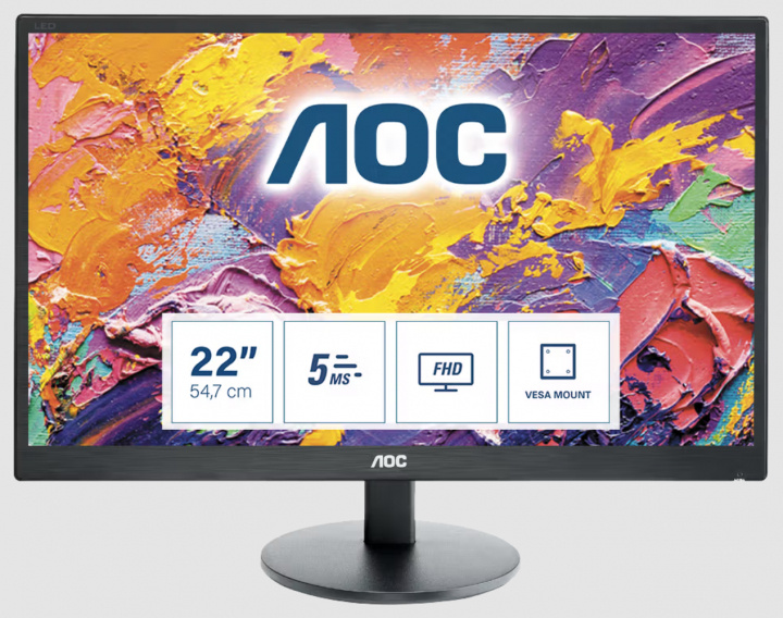 AOC Monitor 215LM00041, Pre-owned, Grade C, Utan fot i gruppen DATORER & KRINGUTRUSTNING / Datorskärmar & Tillbehör / Datorskärmar hos TP E-commerce Nordic AB (38-94843)