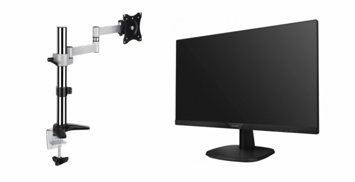 Paket med monitor från Philips och fäste från Andersson - Pre-owned, Klass A i gruppen DATORER & KRINGUTRUSTNING / Datorskärmar & Tillbehör / Datorskärmar hos TP E-commerce Nordic AB (38-94850)