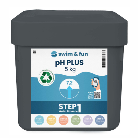 Swim & Fun pH-Plus 5 kg i gruppen HEM, HUSHÅLL & TRÄDGÅRD / Trädgårdsprodukter / Pool & Pooltillbehör / Poolkem hos TP E-commerce Nordic AB (38-94963)