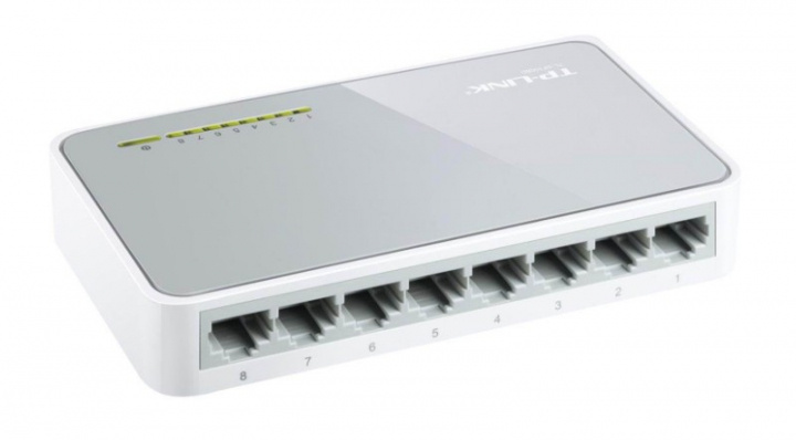 TP-Link TL SF1008D - Switch, 8 x 10/100 - Pre-owned, Klass A i gruppen DATORER & KRINGUTRUSTNING / Nätverk / Switchar hos TP E-commerce Nordic AB (38-94980)