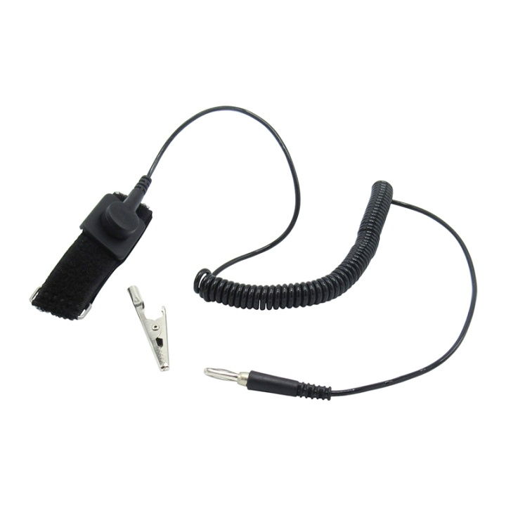 RND Lab Antistatic Wrist Strap Black i gruppen DATORER & KRINGUTRUSTNING / Datorkomponenter / Verktyg & Montering hos TP E-commerce Nordic AB (38-95221)