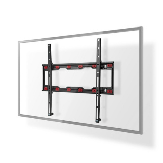 Nedis Fast TV väggfäste | 23 - 55 " | Maximal skärmvikt som stöds: 35 kg | Minsta väggdistans: 28 mm | Stål | Svart