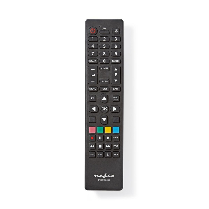 Nedis Universalfjärrkontroll | Programmerbar | 2 Enheter | Klar Lay-out | Infraröd | Svart i gruppen HEMELEKTRONIK / Ljud & Bild / TV & Tillbehör / Fjärrkontroller hos TP E-commerce Nordic AB (38-95249)