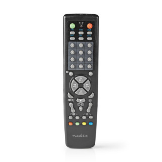 Nedis Universalfjärrkontroll | Förprogrammerad | 10 Enheter | Minnesknappar / TV Guide-knapp | Infraröd | Svart