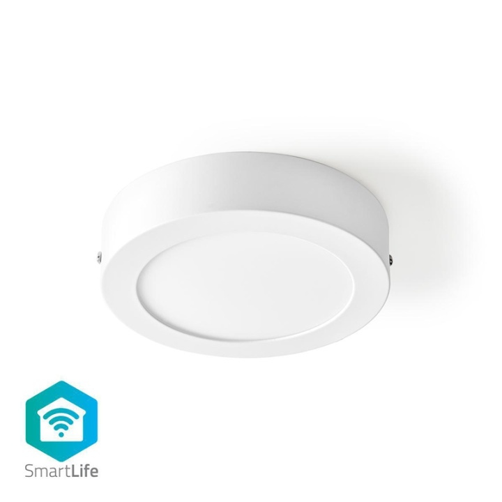 Nedis Smartlife | Wi-Fi | Kall Vit / Varm Vit | Rund | Diameter: 170 mm | 17 x 17 x 3.8 cm | 800 lm | 2700 - 6500 K | IP20 | Energiklass: A | Android™ / IOS i gruppen HEM, HUSHÅLL & TRÄDGÅRD / Smarta hem / Smart belysning hos TP E-commerce Nordic AB (38-95310)