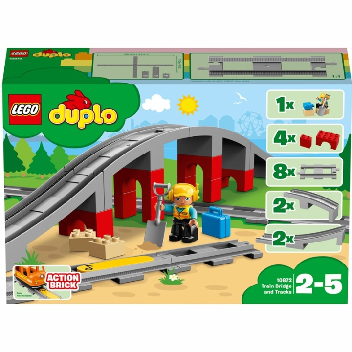 LEGO DUPLO Town - Tågbro och spår i gruppen LEKSAKER, BARN- & BABYPRODUKTER / Leksaker / Byggleksaker / Lego hos TP E-commerce Nordic AB (38-95421)