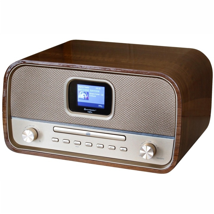 Soundmaster Musik-anläggning Radio CD Bluetooth DAB970BR1 Trä i gruppen HEMELEKTRONIK / Ljud & Bild / Hemmabio, HiFi & Bärbart / Radio & Väckarklockor / Radio hos TP E-commerce Nordic AB (38-95490)