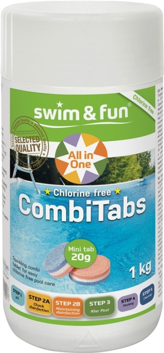 CombiTabs 20g, Chlorine free 1 kg i gruppen HEM, HUSHÅLL & TRÄDGÅRD / Trädgårdsprodukter / Pool & Pooltillbehör / Poolkem hos TP E-commerce Nordic AB (38-95593)