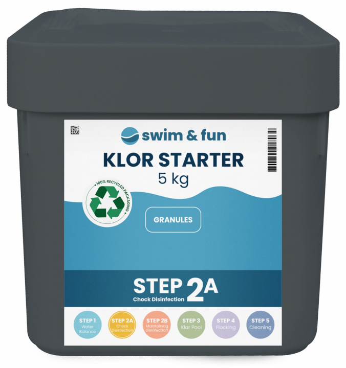 Klor Starter Fast Dissolving Granules 5 kg | HEM, HUSHÅLL & TRÄDGÅRD - Trädgårdsprodukter - Pool & Pooltillbehör - Poolkem | GameStuff