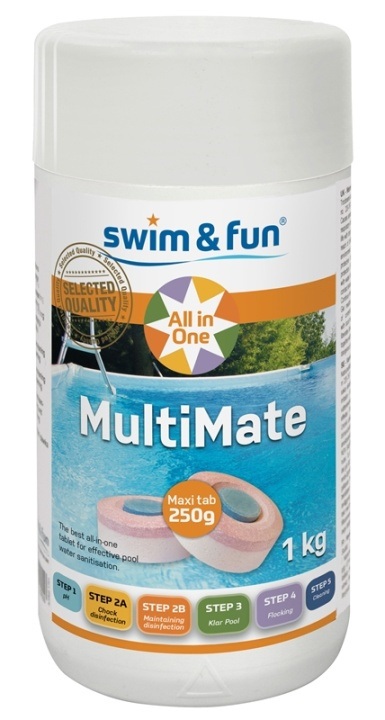 MultiMate Chlorine Tab 250g 1 kg i gruppen HEM, HUSHÅLL & TRÄDGÅRD / Trädgårdsprodukter / Pool & Pooltillbehör / Poolkem hos TP E-commerce Nordic AB (38-95673)