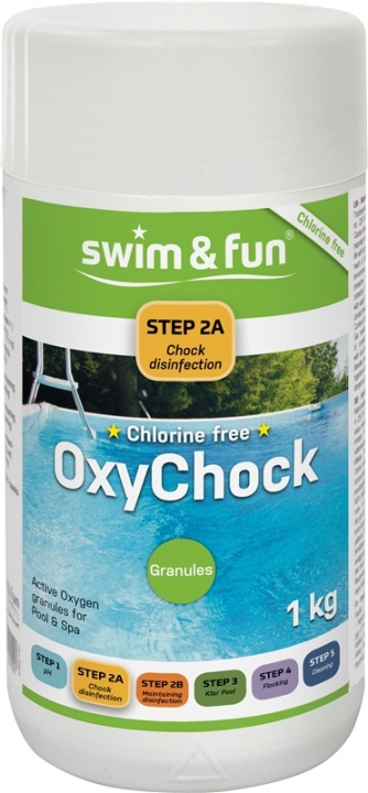 OxyChock Pool & Spa 1 kg i gruppen HEM, HUSHÅLL & TRÄDGÅRD / Trädgårdsprodukter / Pool & Pooltillbehör / Poolkem hos TP E-commerce Nordic AB (38-95675)