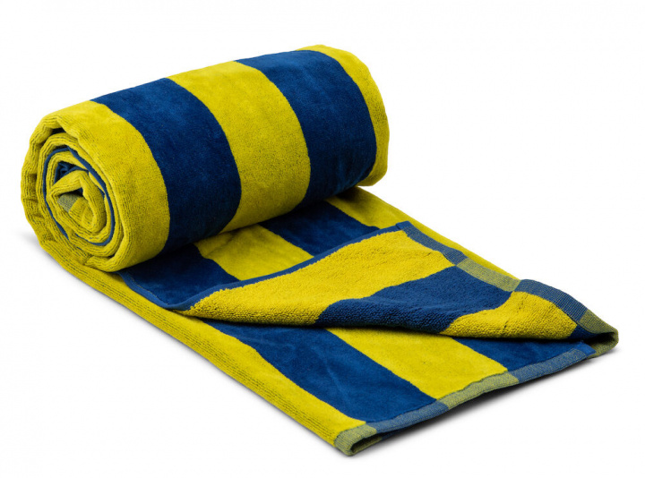 Lord Nelson VICTORY Beach Towel Cabana, Marin/Gul, 80x160 cm i gruppen HEM, HUSHÅLL & TRÄDGÅRD / Badrum / Handdukar hos TP E-commerce Nordic AB (38-95805)