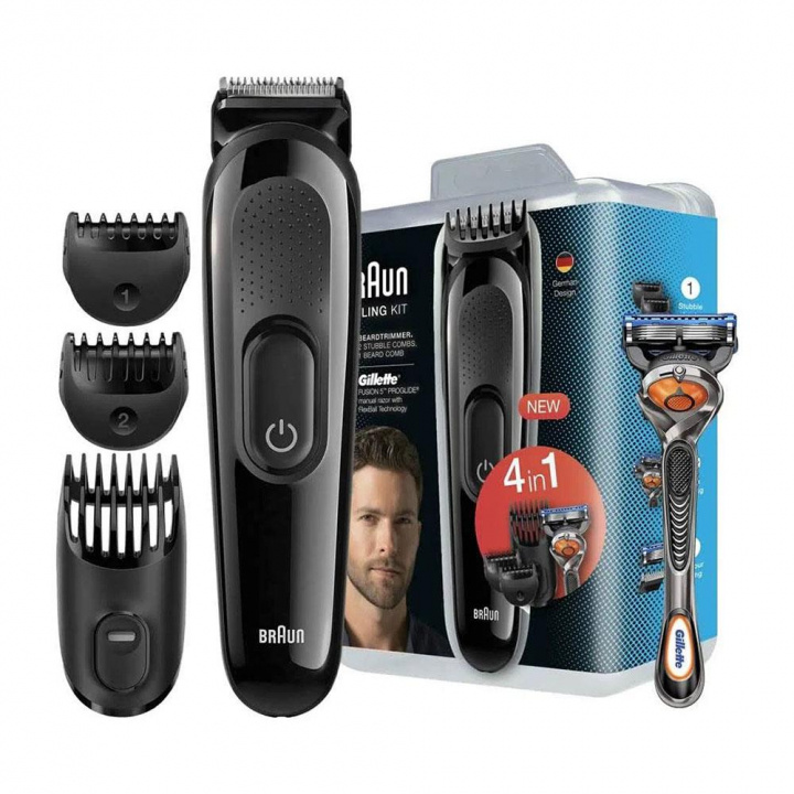 Braun SK3000 Skäggtrimmer - Styling Kit i gruppen SKÖNHET & HÄLSA / Hår & Styling / Rakning & Trimning / Skäggtrimmers & Tillbehör hos TP E-commerce Nordic AB (38-95887)