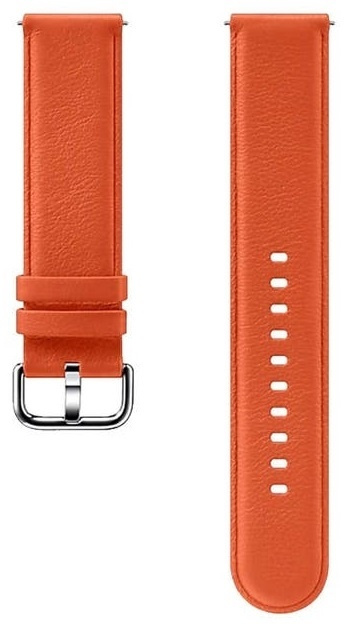 Samsung Läderarmband till Galaxy Watch, Orange i gruppen SPORT, FRITID & HOBBY / Smartwatch & Aktivitetsarmband / Tillbehör hos TP E-commerce Nordic AB (38-96045)