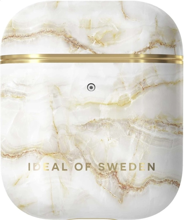 iDeal of Sweden Golden Pearl Marble Printed AirPods Case i gruppen SMARTPHONE & SURFPLATTOR / Universal Apple / Headset & hörlurar från Apple / AirPods hos Teknikproffset Nordic AB (38-96270)