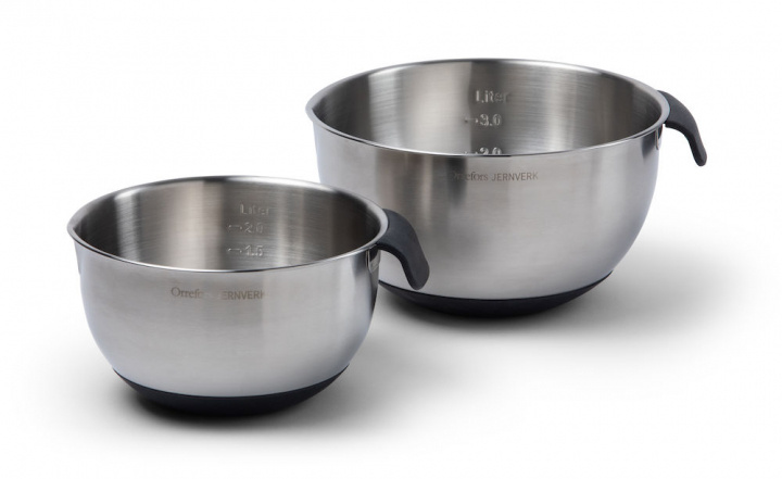 Orrefors Jernverk Skål Stainless med Silikon 2-pack i gruppen HEM, HUSHÅLL & TRÄDGÅRD / Köksredskap / Övriga köksredskap hos TP E-commerce Nordic AB (38-96524)