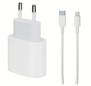 Apple Original Snabbladdare 20w + USB-C till lightning kabel 2m (Bulk) i gruppen SMARTPHONE & SURFPLATTOR / Laddare & Kablar / Väggladdare / Väggladdare Lightning hos TP E-commerce Nordic AB (38-96669-PKT)