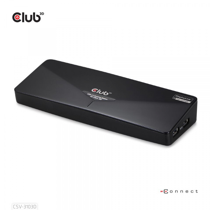 Club 3D USB 3.0 4K Dockningsstation i gruppen DATORER & KRINGUTRUSTNING / Bärbara datorer & tillbehör / Dockningsstation hos TP E-commerce Nordic AB (38-96685D)
