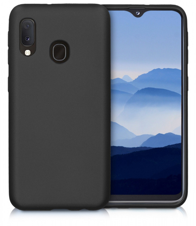 Hårt mobilskal för Samsung Galaxy A20e, svart i gruppen SMARTPHONE & SURFPLATTOR / Mobilskydd / Samsung hos TP E-commerce Nordic AB (38-96686)