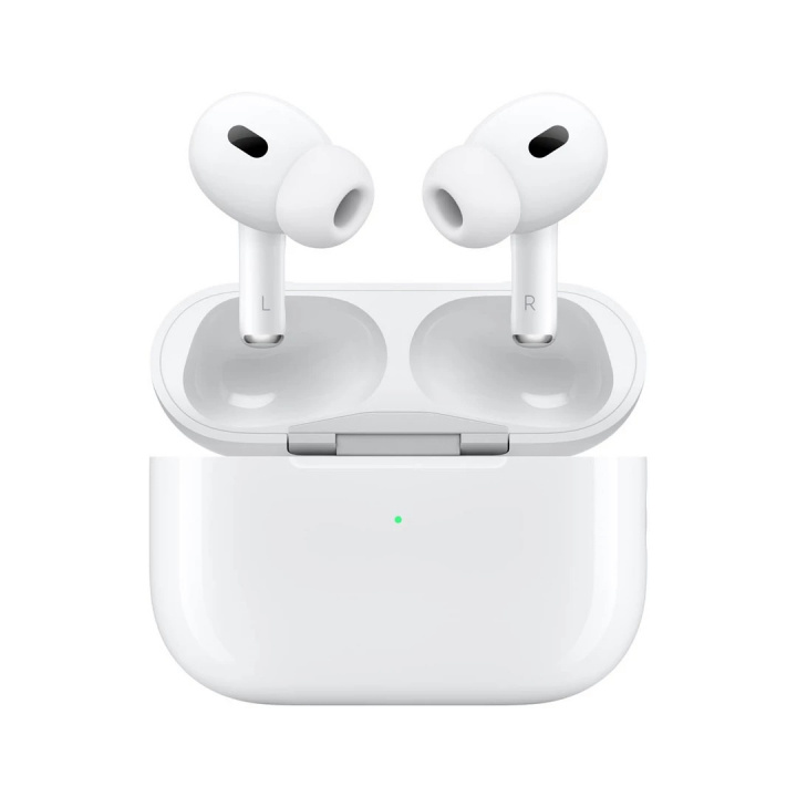 Apple AirPods Pro (2nd gen) MTJV3ZM/A med MagSafe fodral (USB-C) i gruppen HEMELEKTRONIK / Ljud & Bild / Hörlurar & Tillbehör / Hörlurar hos TP E-commerce Nordic AB (38-96976)