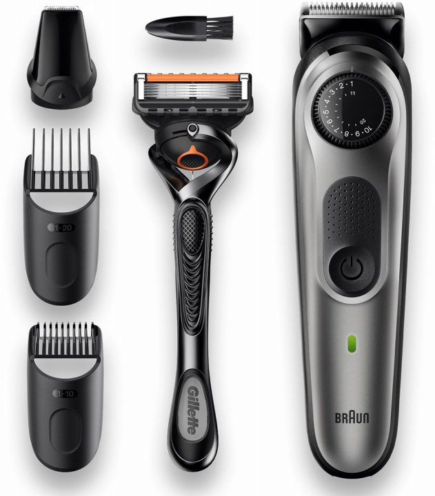 Braun BT5360 Trimmer med bredare skärhuvud för skägg & mustasch i gruppen SKÖNHET & HÄLSA / Hår & Styling / Rakning & Trimning / Skäggtrimmers & Tillbehör hos TP E-commerce Nordic AB (38-97071)