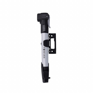 Forever Outdoor Cykelpump med ramfäste PU-100, Silver/Svart