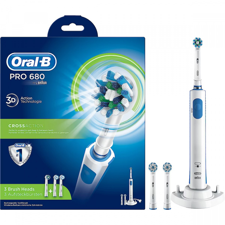 Oral-B Pro 680 Eltandborste i gruppen SKÖNHET & HÄLSA / Munvård / Eltandborstar hos TP E-commerce Nordic AB (38-97354)