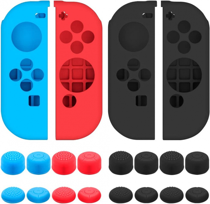 Silikonskydd och grepp för Joy-Con, 2-pack i gruppen HEMELEKTRONIK / Spelkonsoler & Tillbehör / Nintendo Switch / Tillbehör hos TP E-commerce Nordic AB (38-97420)