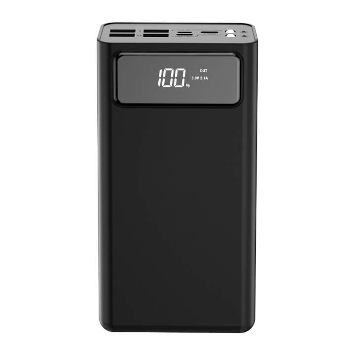 XO Powerbank 50000mAh, Svart i gruppen SMARTPHONE & SURFPLATTOR / Laddare & Kablar / Powerbanks hos TP E-commerce Nordic AB (38-97444)
