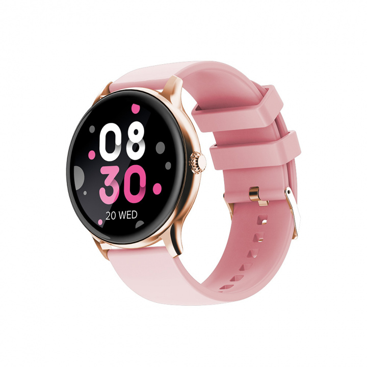 Maxlife Smartwatch MXSW-100, Roséguld i gruppen SPORT, FRITID & HOBBY / Smartwatch & Aktivitetsarmband / Smartwatches hos TP E-commerce Nordic AB (38-97451)