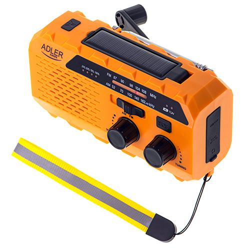 Nödradio / Vevradio med ficklampa, Solceller och Powerbank i gruppen HEMELEKTRONIK / Ljud & Bild / Hemmabio, HiFi & Bärbart / Radio & Väckarklockor / Radio hos TP E-commerce Nordic AB (38-97488)