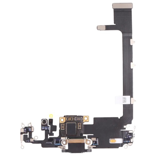 Laddningskontakt för iPhone 11 pro max, Laddningskontakt flexkabel, Svart i gruppen SMARTPHONE & SURFPLATTOR / Reservdelar hos TP E-commerce Nordic AB (38-97559)