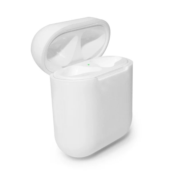 Fodral i mjuk silikon till Apple Airpods, Vit/transparet i gruppen HEMELEKTRONIK / Ljud & Bild / Hörlurar & Tillbehör / Tillbehör hos TP E-commerce Nordic AB (38-97586)