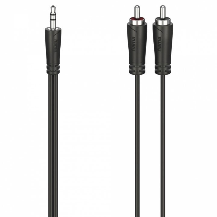 Hama 3.5mm - 2x RCA ljudadapterkabel, 3m i gruppen HEMELEKTRONIK / Kablar & Adaptrar / RCA-kablar & adaptrar / Kablar hos TP E-commerce Nordic AB (38-97607)