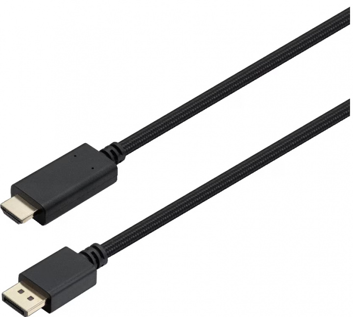 Sandstrøm DisplayPort till HDMI-kabel, 1,8m i gruppen DATORER & KRINGUTRUSTNING / Datorkablar / DisplayPort hos TP E-commerce Nordic AB (38-97615)