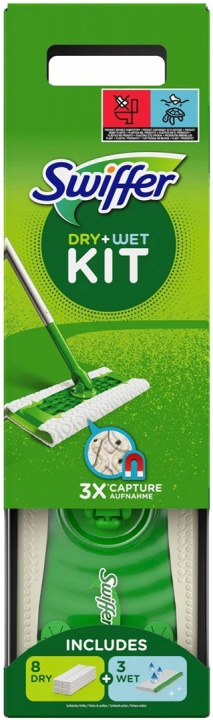 Swiffer Floor Mop Startkit i gruppen HEM, HUSHÅLL & TRÄDGÅRD / Städprodukter / Övriga städtillbehör hos TP E-commerce Nordic AB (38-97620)