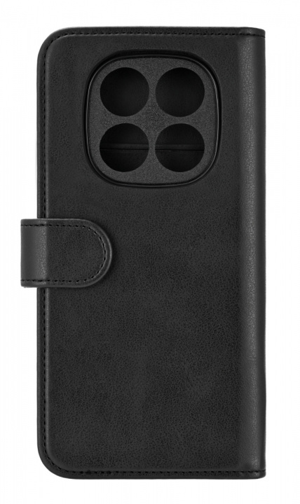 Essentials Xiaomi Redmi Note 14 Pro PU-plånbok, avtagbar, 3 kort, svart i gruppen SMARTPHONE & SURFPLATTOR / Mobilskydd / Xiaomi hos TP E-commerce Nordic AB (38-97673)