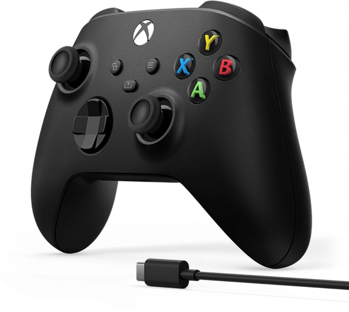 Microsoft Xbox Trådlös Handkontroll Gen 9 inklusive Kabel För Windows 10, Svart i gruppen HEMELEKTRONIK / Spelkonsoler & Tillbehör / Xbox Series X/S hos Teknikproffset Nordic AB (38-98086)