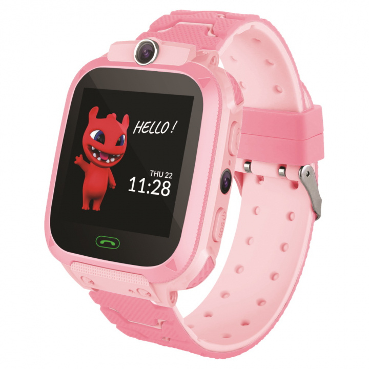 Maxlife Smartwatch för barn, Rosa i gruppen SPORT, FRITID & HOBBY / Smartwatch & Aktivitetsarmband / Smartwatches för barn hos TP E-commerce Nordic AB (38-98140)