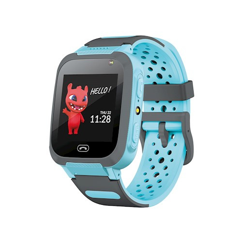 Maxlife Smartwatch med silikonarmband för barn, Blå, 2G i gruppen SPORT, FRITID & HOBBY / Smartwatch & Aktivitetsarmband / Smartwatches för barn hos TP E-commerce Nordic AB (38-98141)