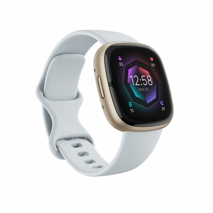 Fitbit Sense 2, Blue Mist/Soft Gold i gruppen SPORT, FRITID & HOBBY / Smartwatch & Aktivitetsarmband / Smartwatches hos TP E-commerce Nordic AB (38-98159)