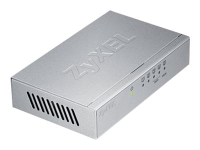 Zyxel GS-105B Switch 5-port Gigabit, Metall & Silver i gruppen DATORER & KRINGUTRUSTNING / Nätverk / Switchar / 10/100/1000Mbps hos TP E-commerce Nordic AB (38-98260)