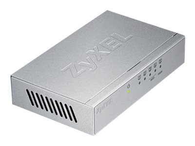 Zyxel GS-105B Switch 5-port Gigabit, Metall & Silver i gruppen DATORER & KRINGUTRUSTNING / Nätverk / Switchar hos TP E-commerce Nordic AB (38-98260)