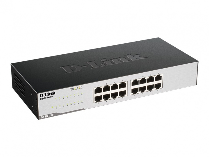 D-Link GO-SW-16G Switch 16-port Gigabit i gruppen DATORER & KRINGUTRUSTNING / Nätverk / Switchar hos TP E-commerce Nordic AB (38-98263)