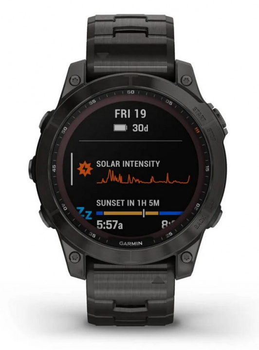 Garmin Fenix 7X Solar, Grå i gruppen SPORT, FRITID & HOBBY / Smartwatch & Aktivitetsarmband / Smartwatches hos TP E-commerce Nordic AB (38-98386)