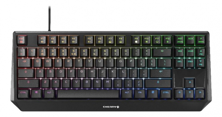 Cherry MX BOARD 1. 0 TKL Gaming Keyboard, MX Brown brytare, svart/RGB i gruppen DATORER & KRINGUTRUSTNING / Gaming / Tangentbord hos TP E-commerce Nordic AB (38-98425)