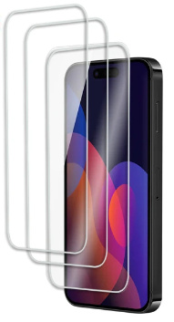 3- pack Skärmskydd härdat glas 2,5D för iPhone 15 Pro Max i gruppen SMARTPHONE & SURFPLATTOR / Mobilskydd / Apple / iPhone 15 hos TP E-commerce Nordic AB (38-98518PKT)