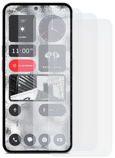 3-pack Skärmskydd Härdat glas 2,5D för Nothing Phone 2 i gruppen SMARTPHONE & SURFPLATTOR / Mobilskydd / Övriga modeller hos TP E-commerce Nordic AB (38-98532PKT)
