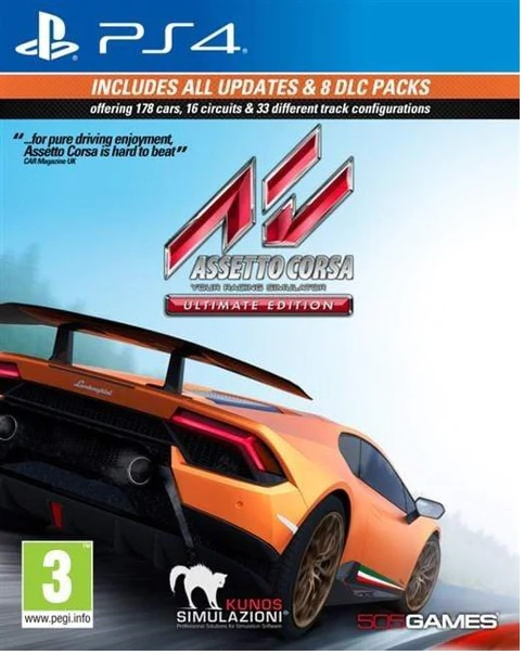 Assetto Corsa: Ultimate Edition (PS4) i gruppen HEMELEKTRONIK / Spelkonsoler & Tillbehör / Sony PlayStation 4 / Spel hos TP E-commerce Nordic AB (38-98601)